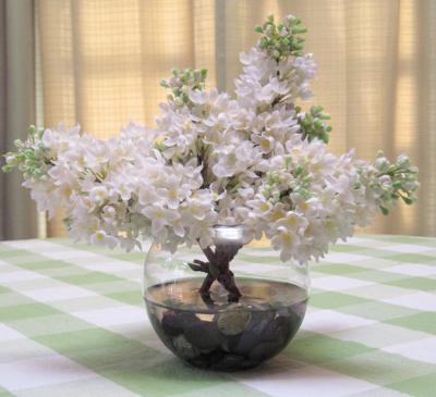 Lilac Bowl In White