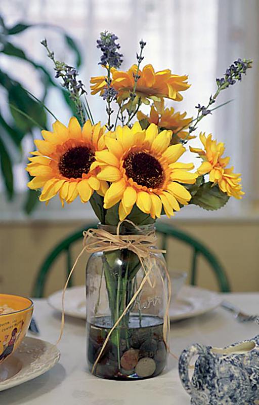 Sunflower In Jar
